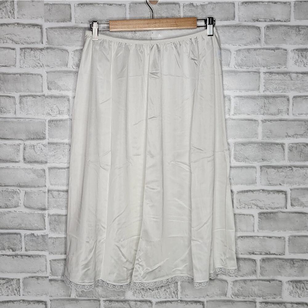Vintage Briar Creek Volup Half Slip - white, size 1x